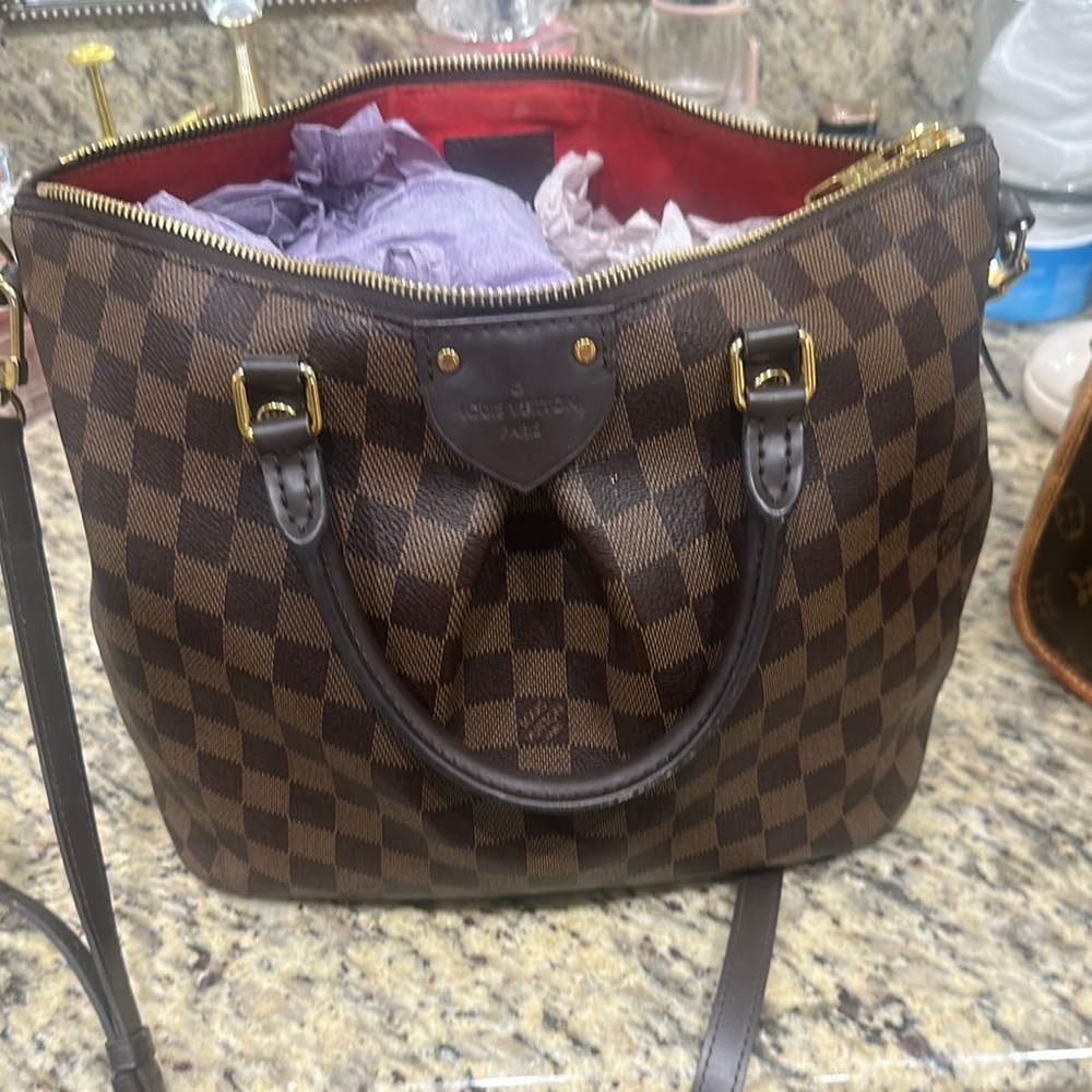 Louis Vuitton Brown Shoulder Bag with Iconic Design
